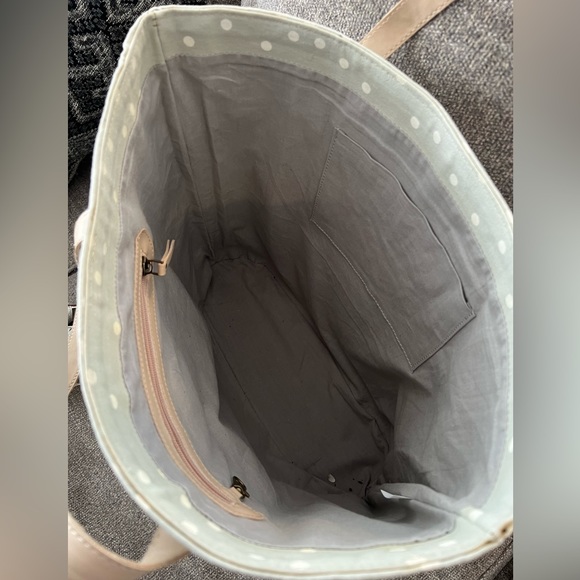 October Grey white polka dot tote bag - new with tags - Picture 3 of 3